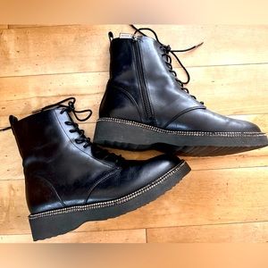 Michael Kors Combat Boots (w/ Bling)